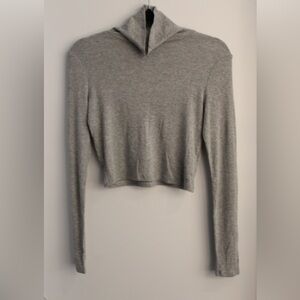 Sunday Best Cropped Ribbed Turtleneck